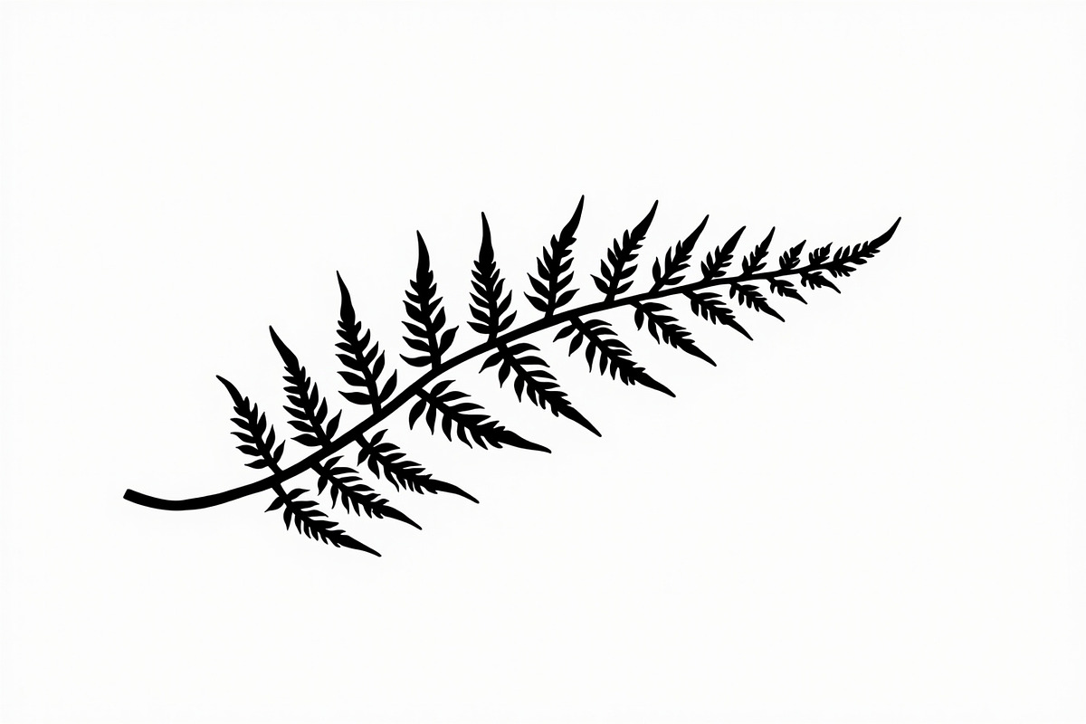 8 Fern Leaf Silhouette Bundle, an Illustration by BIPLOB EXPERT (Photo 9 of 9)