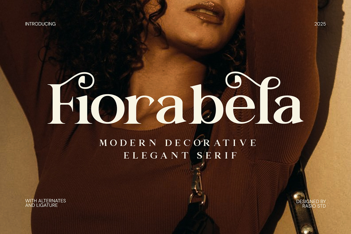 Fiorabela Modern Decorative Font, a Serif Font by Rasio Studio (Photo 1 of 7)