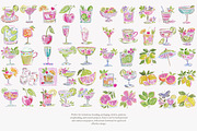 cocktail watercolor clipart set, a Decorative Illustration by Patishop Art (Thumbnail 10 of 10)