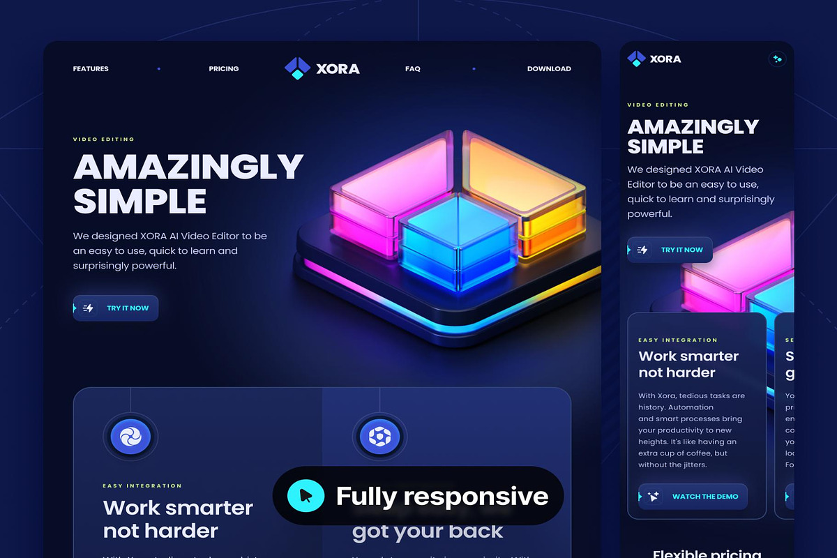 XORA - SaaS Landing Page Kit, an UI Kit Template by Creative Perspective (Photo 6 of 8)