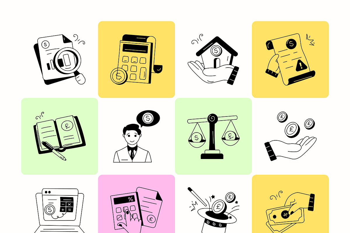 Money and Accounting Icons, a Solid Icon by Prosymbols (Photo 6 of 8)