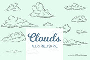 Set sketches of clouds, an Object Graphic by CGterminal (Thumbnail 1 of 5)