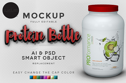 Realistic Protein Bottle v2
