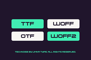 Technoise Display Font