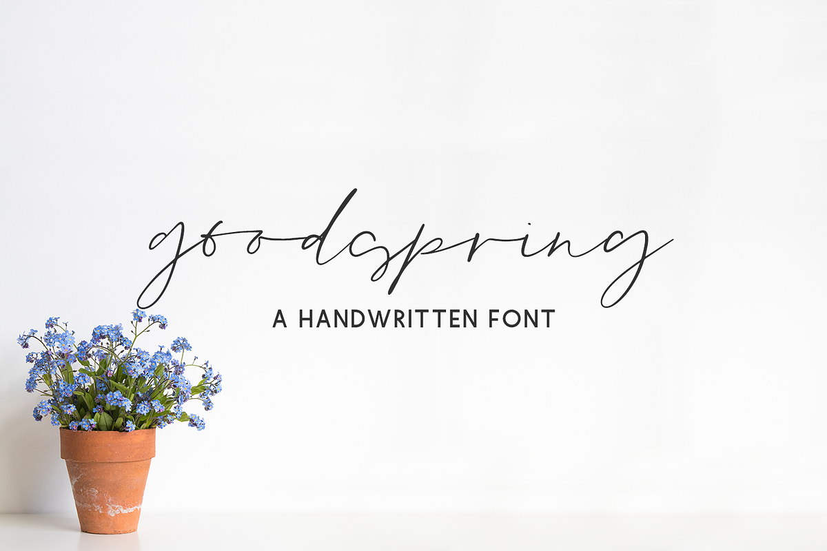 Goodspring Script, a Script Font by Beck McCormick (Photo 1 of 10)