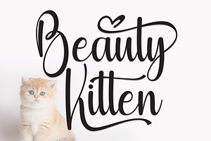 Beauty Kitten Script Font