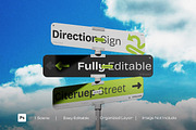 Direction Sign Mockup, a Product Mockup by Artbox Studio (Thumbnail 1 of 3)