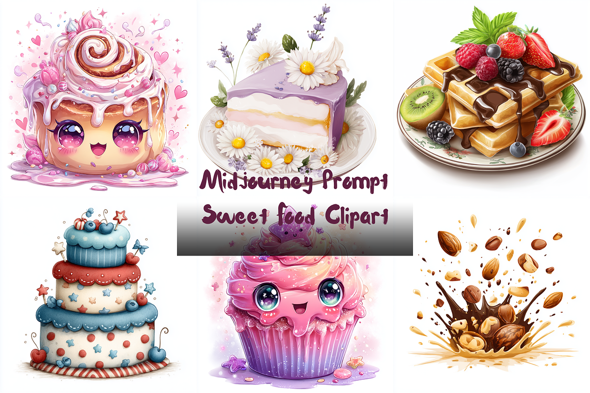 Prompt Sweet Food Clipart, a Food Illustration by Creative design (Photo 1 of 7)