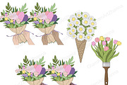 Dreams Clipart | Pastel Illustration, a Seasonal Illustration by GlamArtZhanna (Thumbnail 3 of 5)