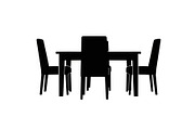 Modern Dining Table Silhouette, a Graphic by musafir_fashion (Thumbnail 9 of 10)