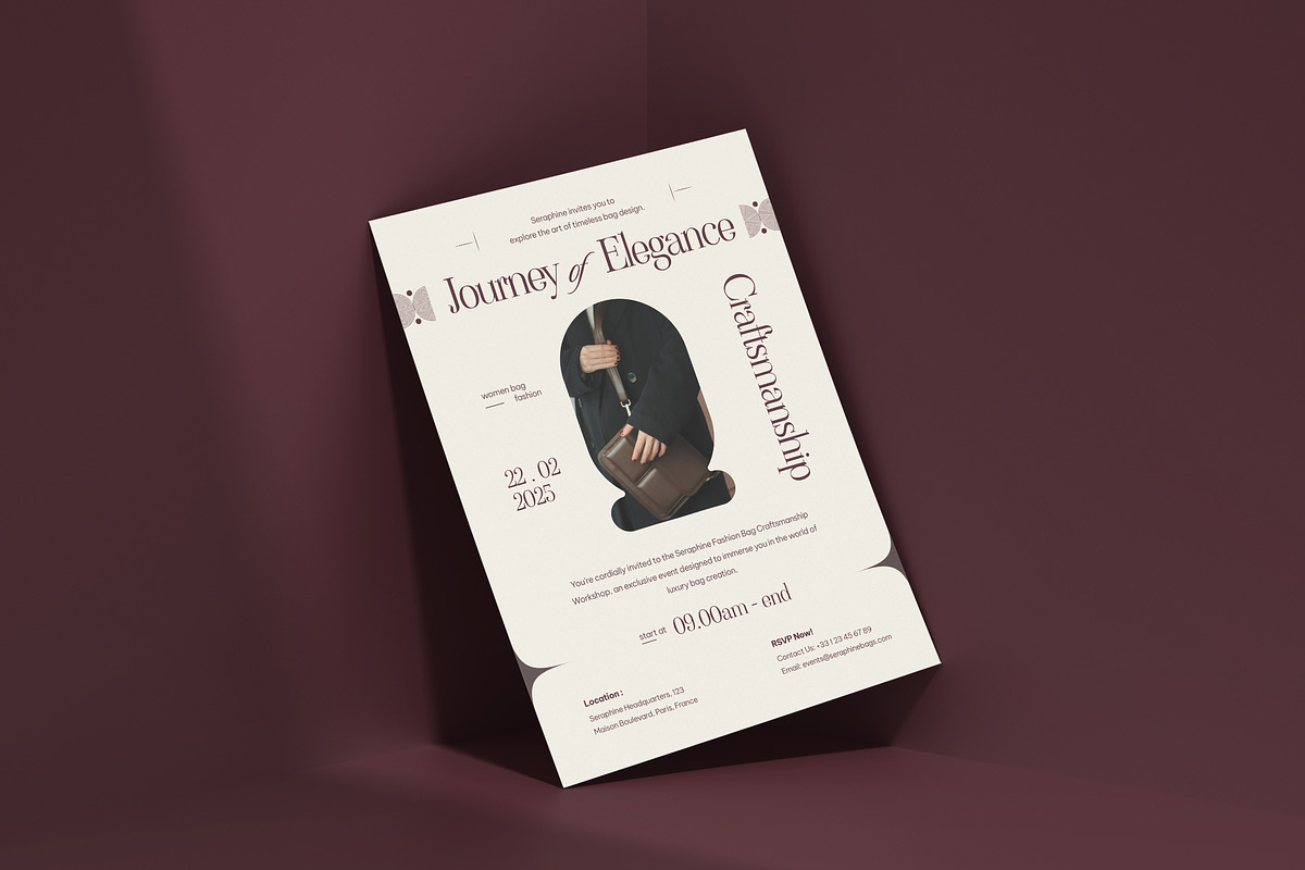 Journey Of Elegance Event Invitation, an Invitation Template by VUNIRA (Photo 3 of 3)