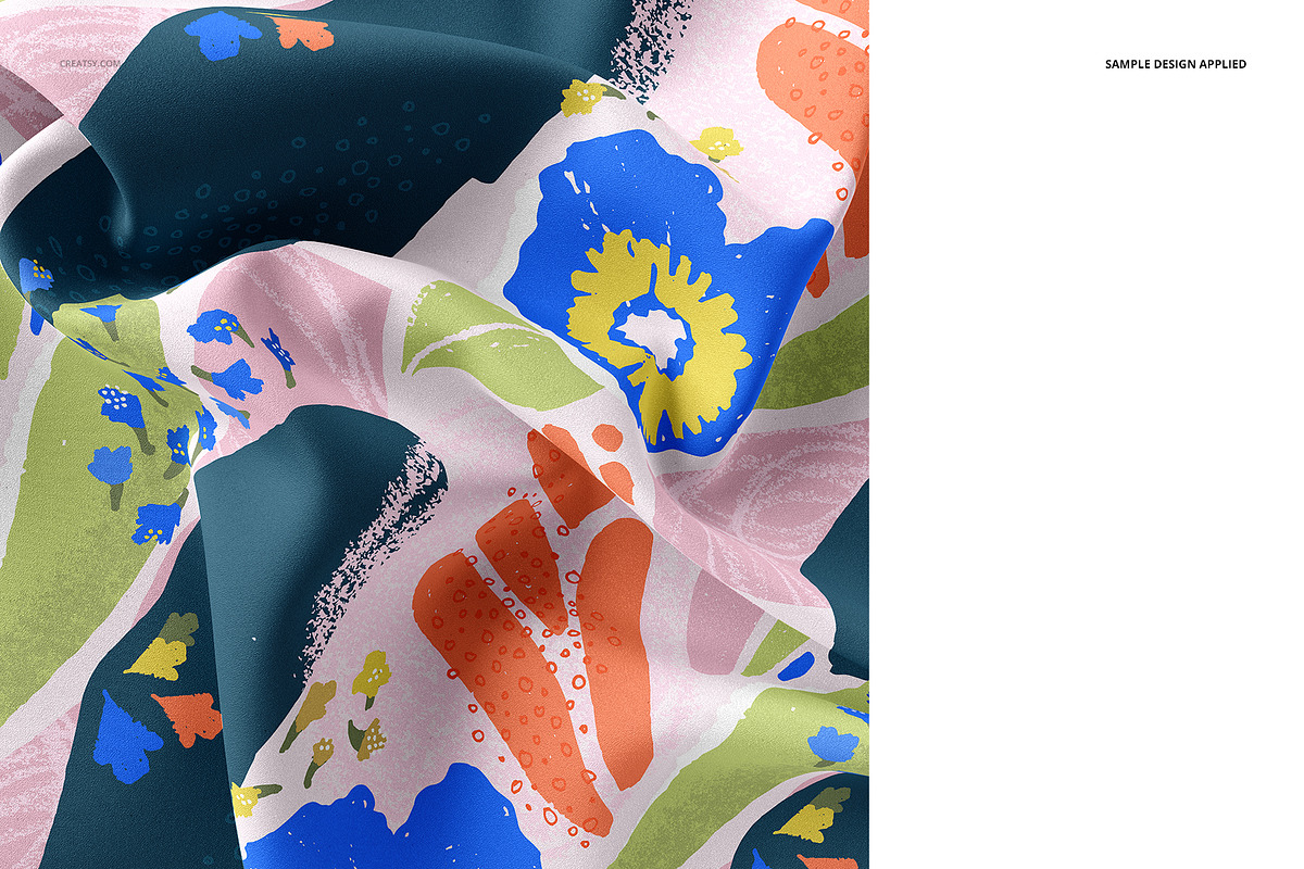 Silk Fabric Closeups Mockup Set, a Merchandise Mockup by creatsy5 (Photo 8 of 11)