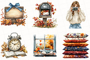 Watercolor Velvet Autumn Clipart, an Illustration by OK Design (Thumbnail 5 of 5)