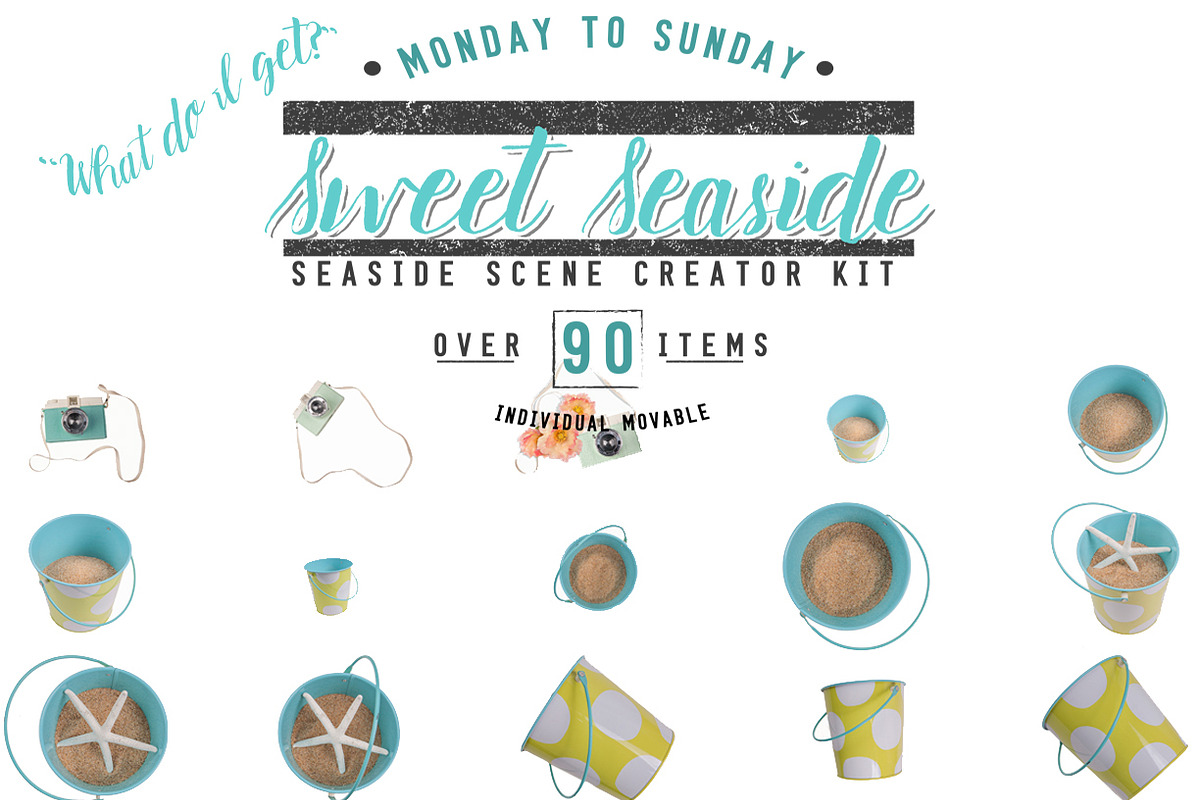Sweet Seaside Scene Creator, a Product Mockup by Snark Heart (Photo 3 of 3)