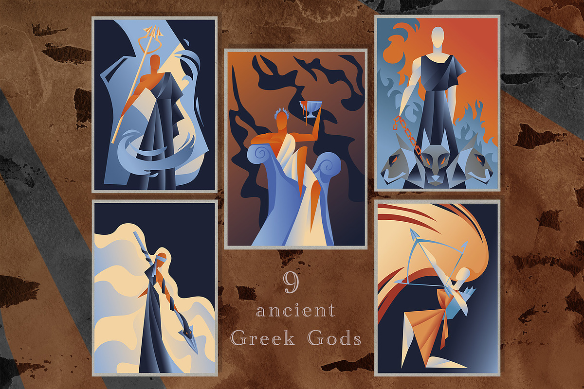 The Gods and Myths vector set, an Illustration by Bcute Design (Photo 3 of 10)