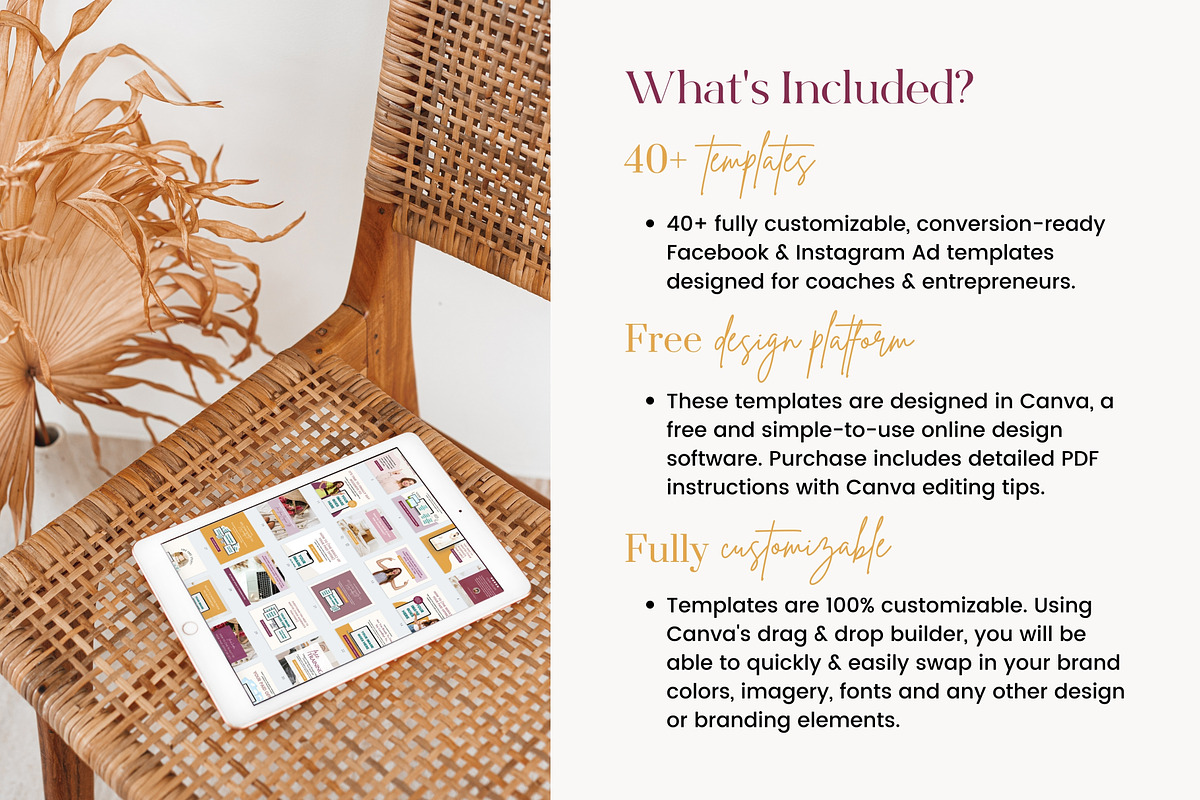 40 Facebook & Instagram Ad Templates, a Social Media Template by Fallon Gerst (Photo 4 of 11)