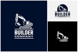 Excavation Excavator Machine Logo, a Branding & Logo Template by Enola99d