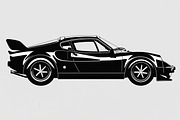 Sports Car Silhouette, an Illustration by balal (Thumbnail 3 of 9)