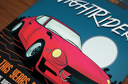 Retro Car meeting poster/flyer VI