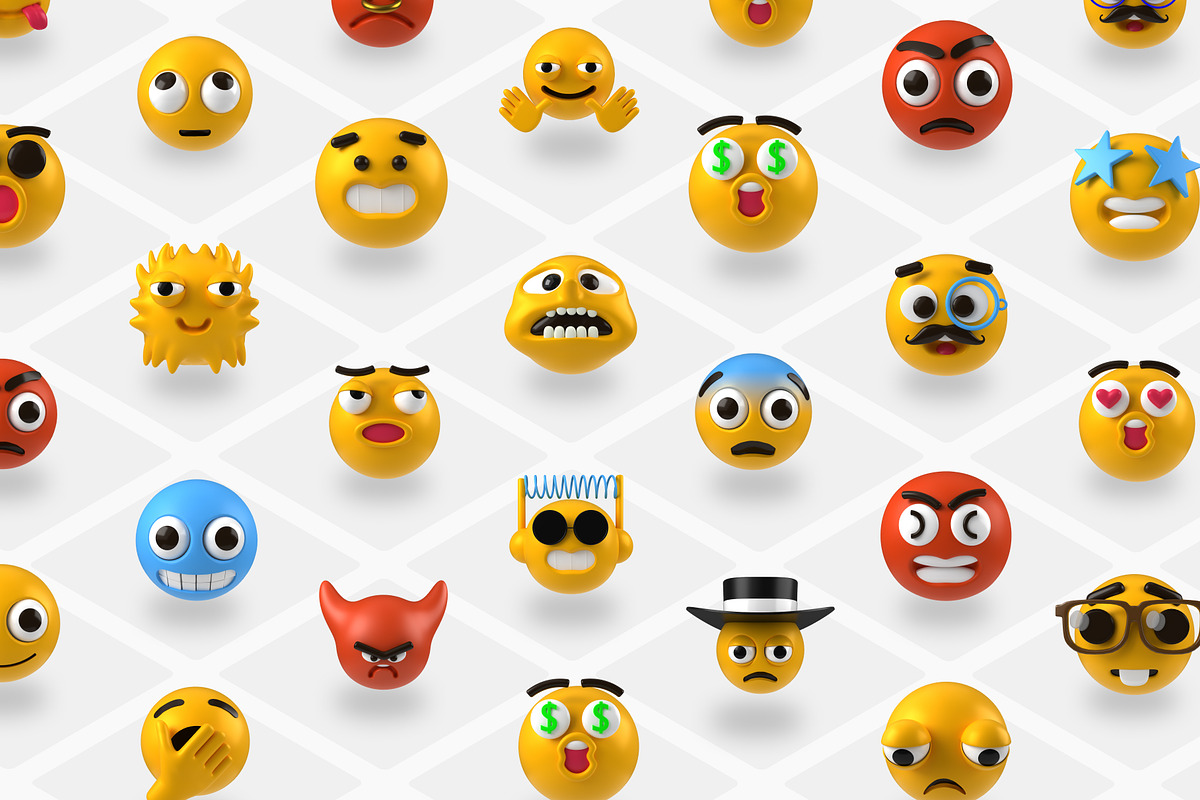 3D Emoji Icons, an Emoji Icon by Vectors Market (Photo 3 of 10)