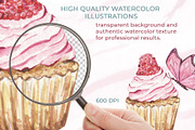 Romantic Watercolor Clipart set, a Decorative Illustration by WatercolorElena (Thumbnail 3 of 11)