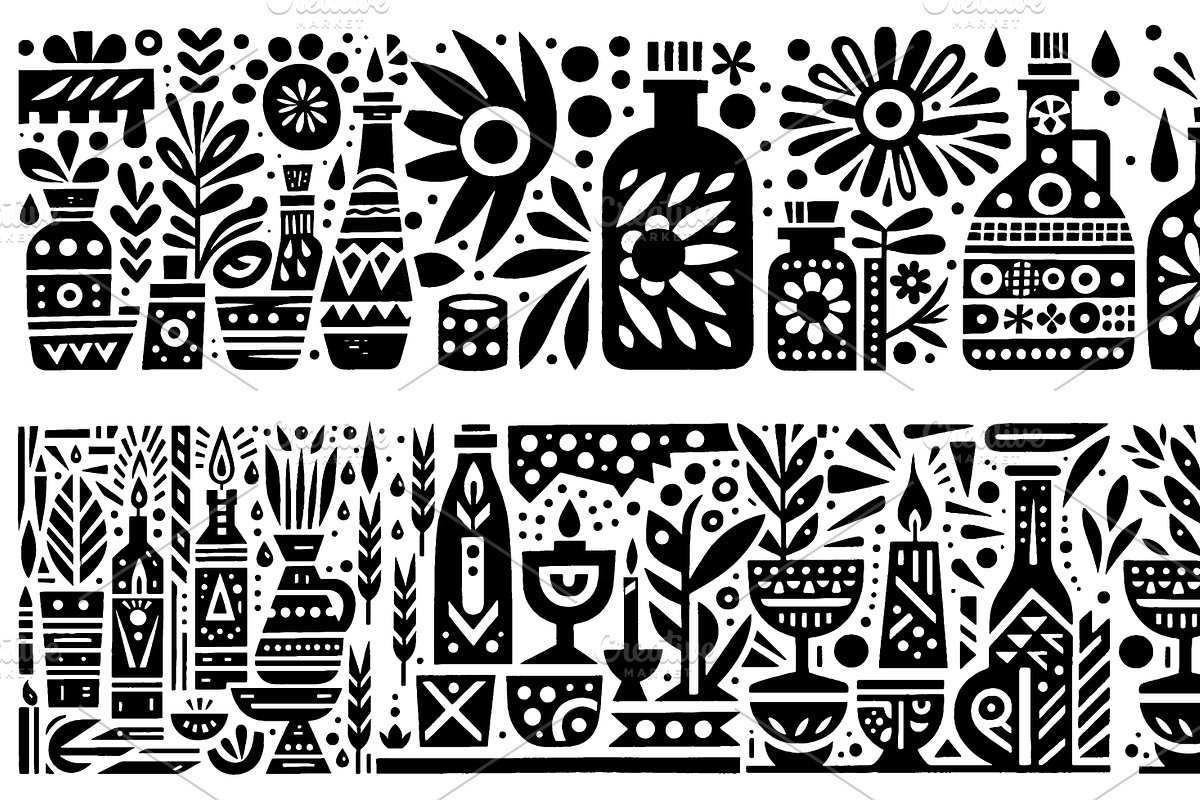 Vintage Gardening Folk Art, a Decorative Illustration by devastd (Photo 13 of 28)