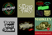Vintage Font Bundle | 49 Fonts in 1, a Sans Serif Font by Twicolabs Fontdation (Thumbnail 4 of 17)
