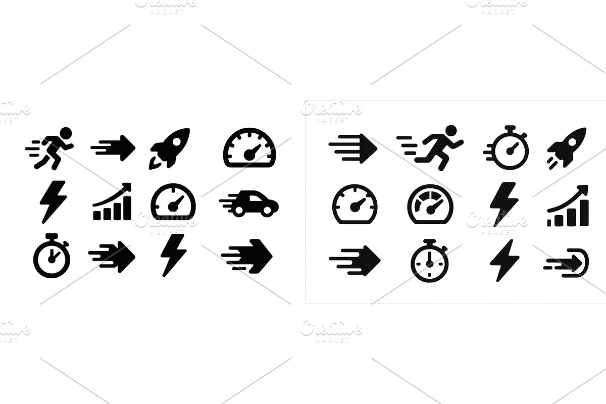 Creative black icons representing, a Technology Illustration by ZinetroN