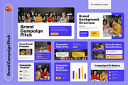 Blue Yellow Brand Campaign Pitch, a Presentation Template by Sixtemp (Thumbnail 1 of 3)