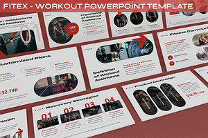 Fitex - Workout Powerpoint Template, a Presentation Template by SlideFactory