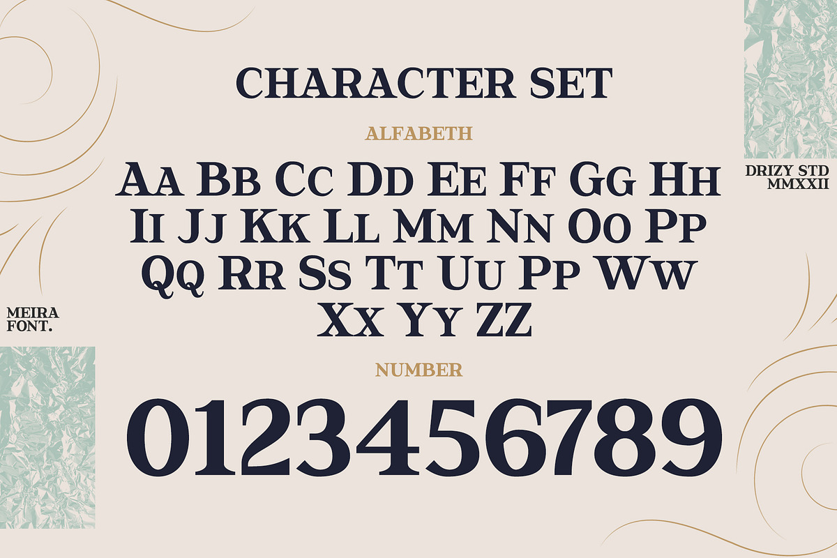 Meira, a Font by Drizy (Photo 2 of 10)