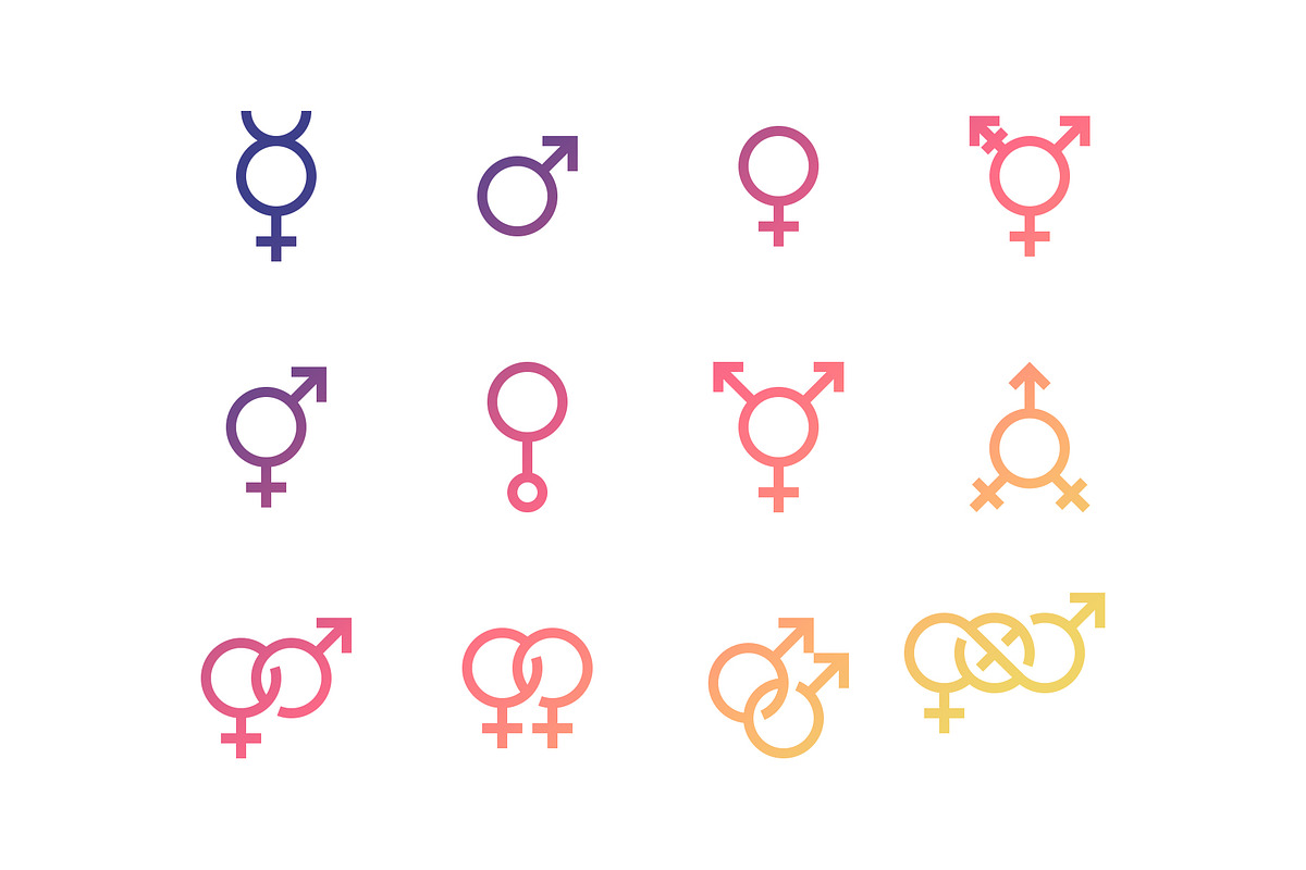 Gender and sexual identity set, an Icon by Mir store