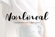 Nonlineal, a Script Font by Artstudio (Thumbnail 1 of 8)