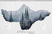 Winter Forest Box for Procreate, a Brush Add-On by Liquid Amethyst Art (Thumbnail 9 of 13)