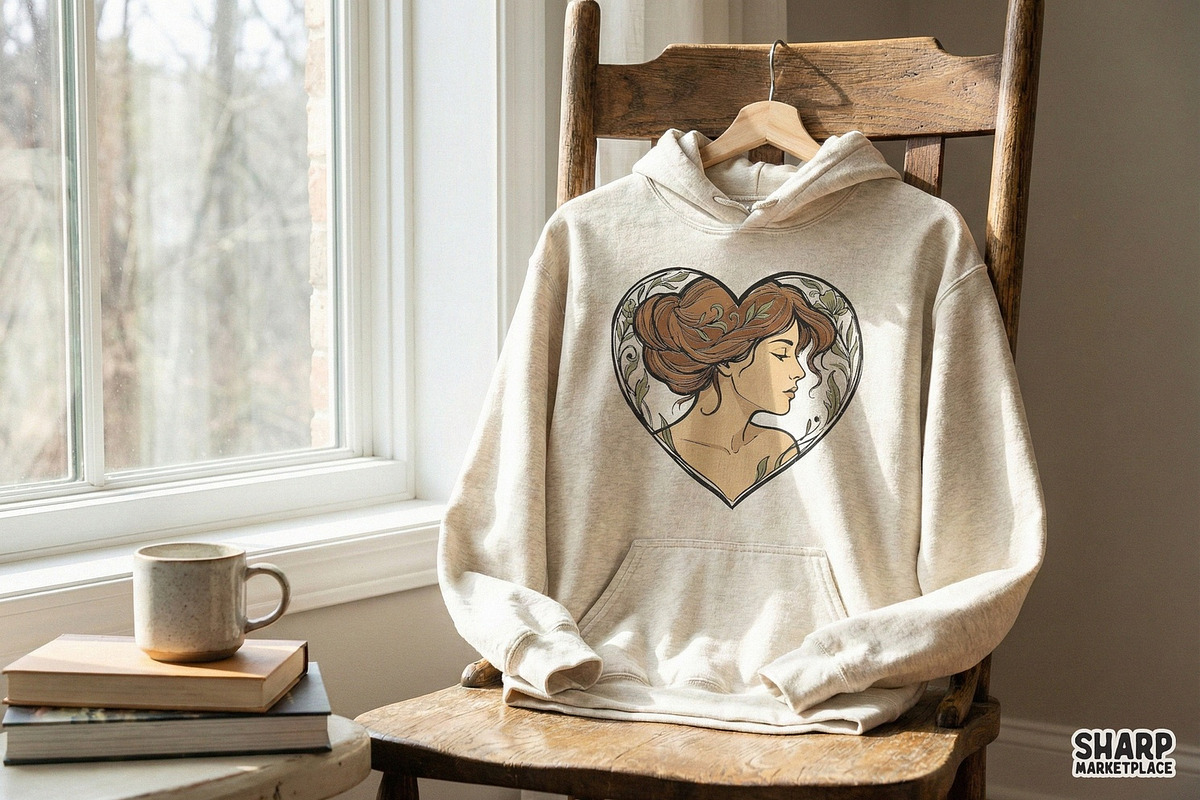 Elegant Lady Heart PNG, Botanical, an Illustration by SharpMarketplace (Photo 4 of 4)