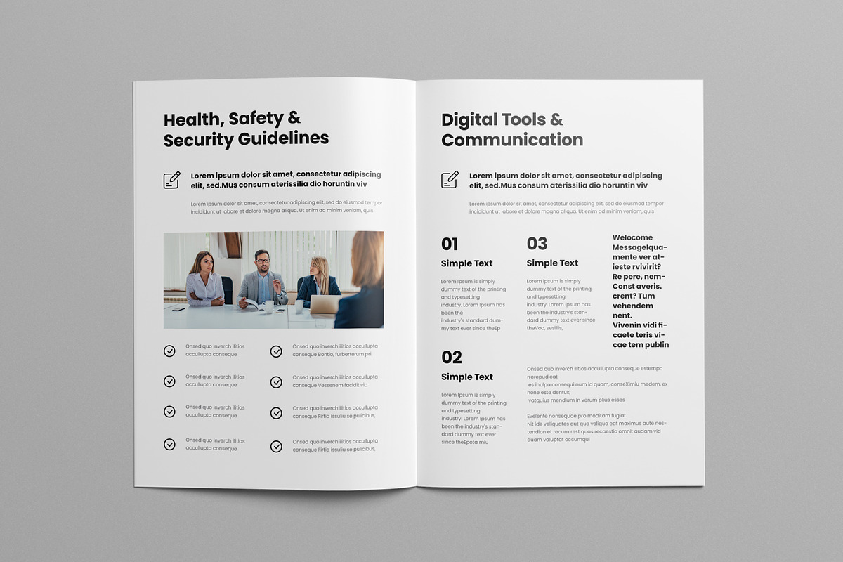 Employee Handbook Template, a Brochure Template by Pixelpick (Photo 6 of 9)