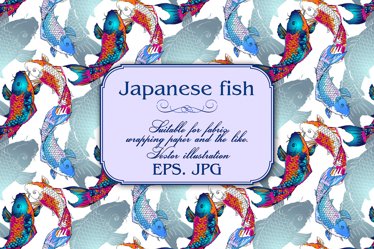 Japanese fish, a Pattern Graphic by Designs by Helen Trupak (Photo 2 of 9)