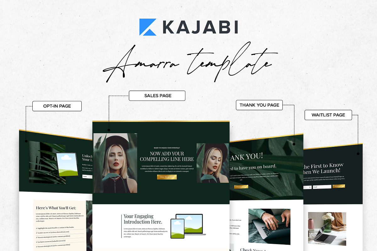 Kajabi Sales Funnel Templates, a Landing Page Template by Altenne | Kajabi Designer (Photo 8 of 9)