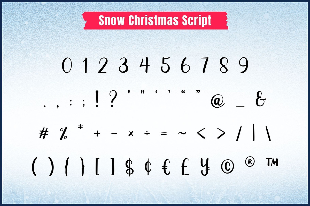 Snow Christmas Font Duo, a Script Font by AnningArts (Photo 8 of 9)