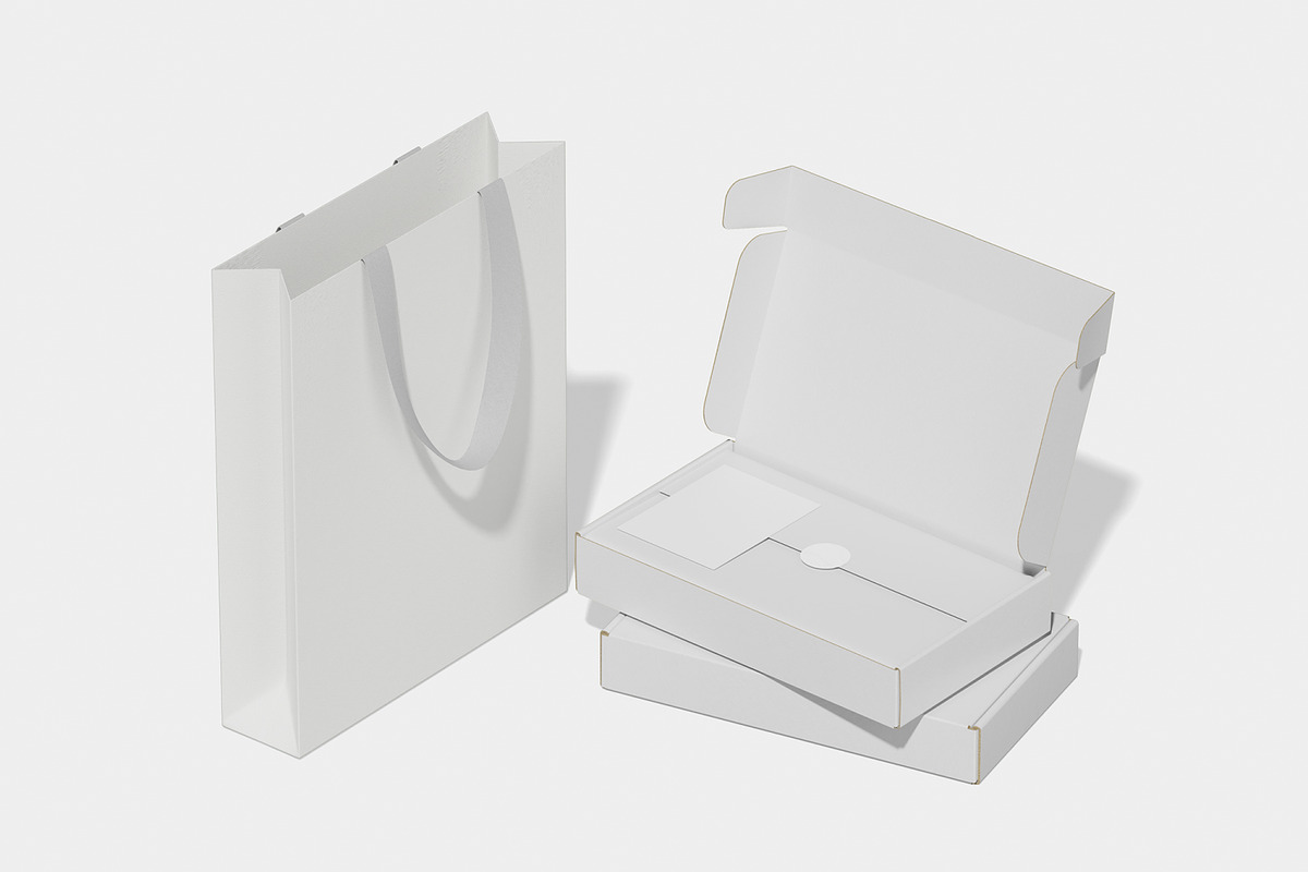 Luxury Box Mockup, a Packaging Mockup by Unerispace (Photo 3 of 5)