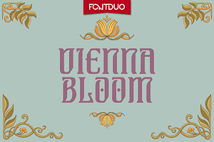 Vienna Bloom Art Nouveau Font