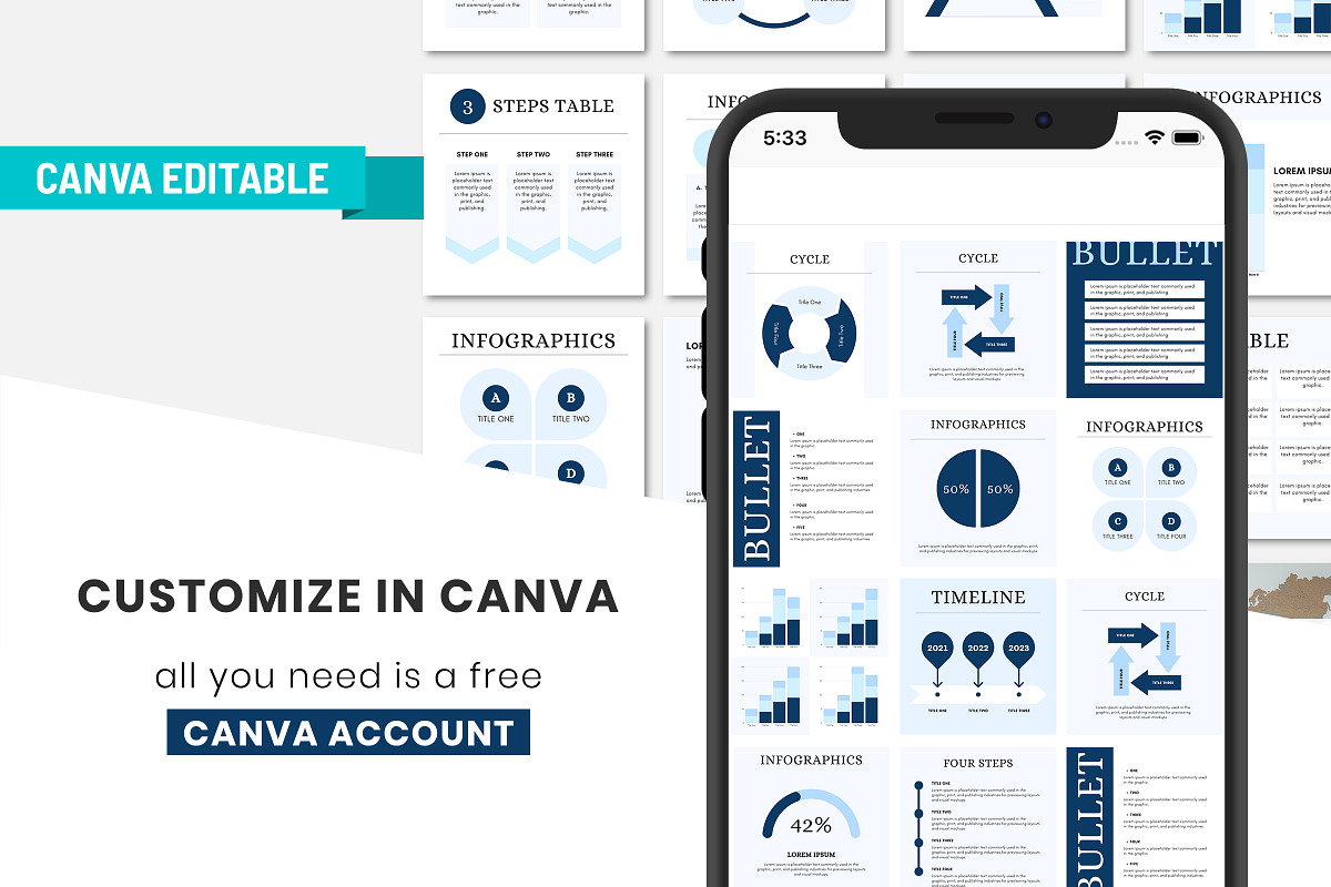 Instagram Charts and Graphs Template, a Presentation Template by Snapybiz (Photo 2 of 8)