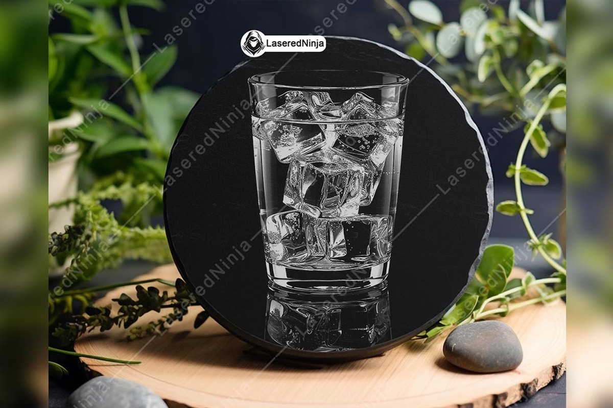 Whiskey Glass Ice Cubes Beverage, a Background Graphic by LaseredNinja (Photo 3 of 7)