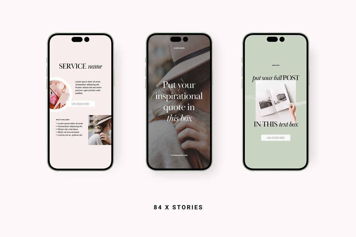 Victoria Social Media Templates, a Social Media Template by Big Cat Creative (Photo 2 of 6)