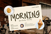 Laras Faleko - Brush Coffee Display, a Handwritten Font by trabaskriya (Thumbnail 6 of 10)