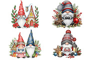 CHRISTMAS GNOME clipart, an Object Graphic by Pixxel_Studio (Thumbnail 1 of 4)