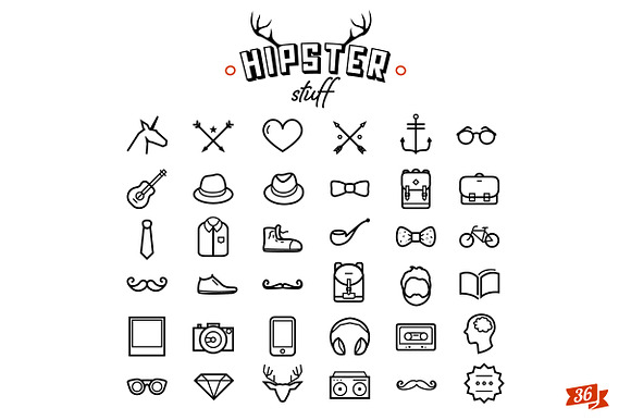 Hipster Icon Design