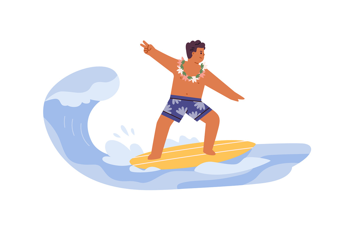 Happy kids on summer holidays set, a Person Illustration by Good Studio (Photo 6 of 10)