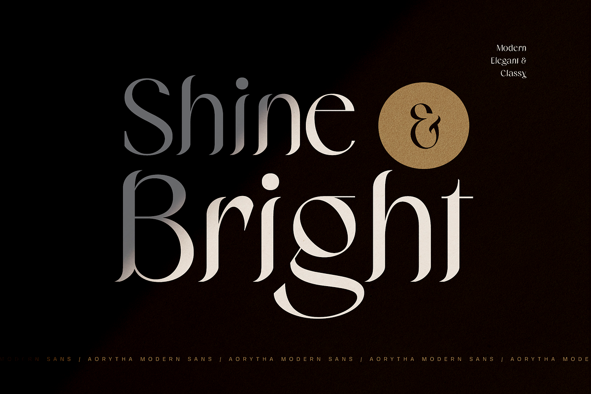 Aorytha - Modern Display Typeface, a Serif Font by Namara Creative Studio (Photo 13 of 15)