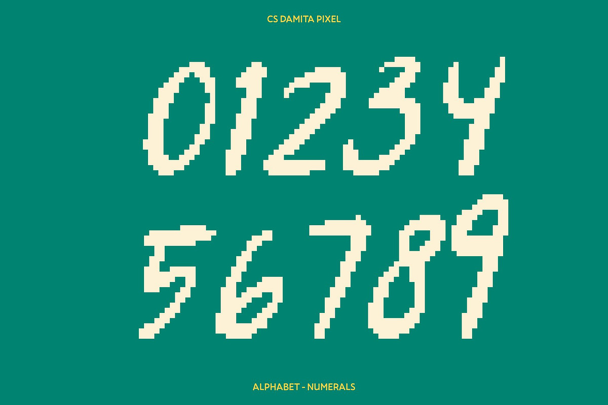 CS Damita Pixel, a Handwritten Font by Craft Supply Co. (Photo 6 of 8)